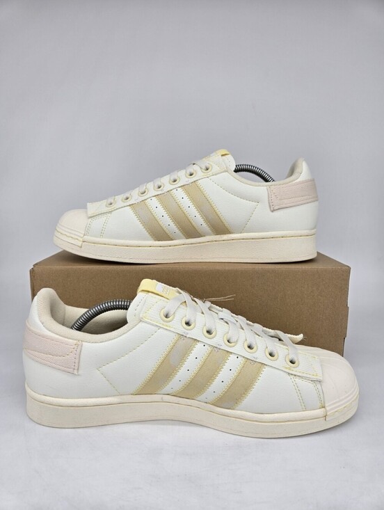 adidas Men\'s Parley x Superstar GX6970 Off White Shoes Size 12